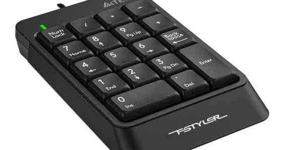 Клавиатура компьютерная проводная цифровой блок A4Tech Fstyler Numeric Keypad FK13P(Black) черная Київ
