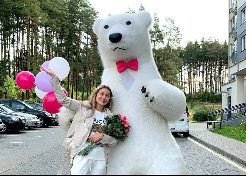 Белый медведь Ужгород заказать поздравление на вашу дату Ужгород - изображение 6