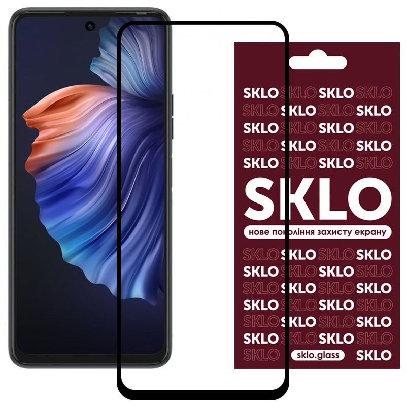 Защитное стекло SKLO 3D для TECNO Camon 18 / 18P Херсон - изображение 1