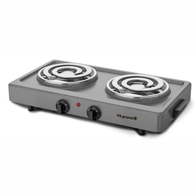 Электроплита Vilgrand VHP162D GRAY 2000 Вт серая Київ - зображення 3