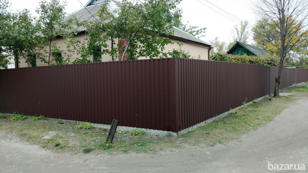 Забор из проф. настила (профлиста). "Броневик" Днепр. Дніпро - зображення 10