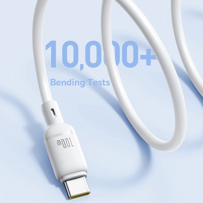 Дата кабель Baseus Silky Series OS Fast Charging USB to Type-C 100W (2m) (P10377703) Херсон - зображення 2