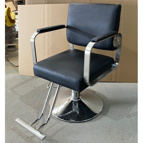 Крісло Гранд перукарське чорного кольору Днепр - изображение 4