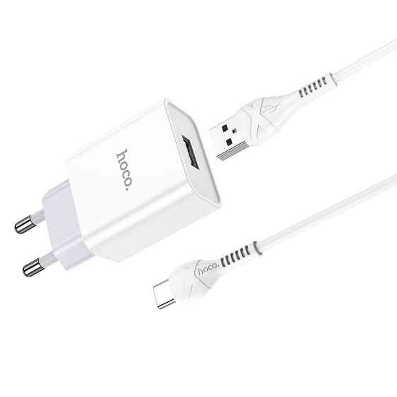 СЗУ Hoco C81A Asombroso 2.1A (1USB-A) + кабель USB to Type-C Херсон