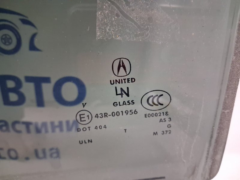 Стекло двери заднее левое Acura MDX YD2 3.7 БЕНЗИН J37A1 2006 (б/у) Київ - зображення 2