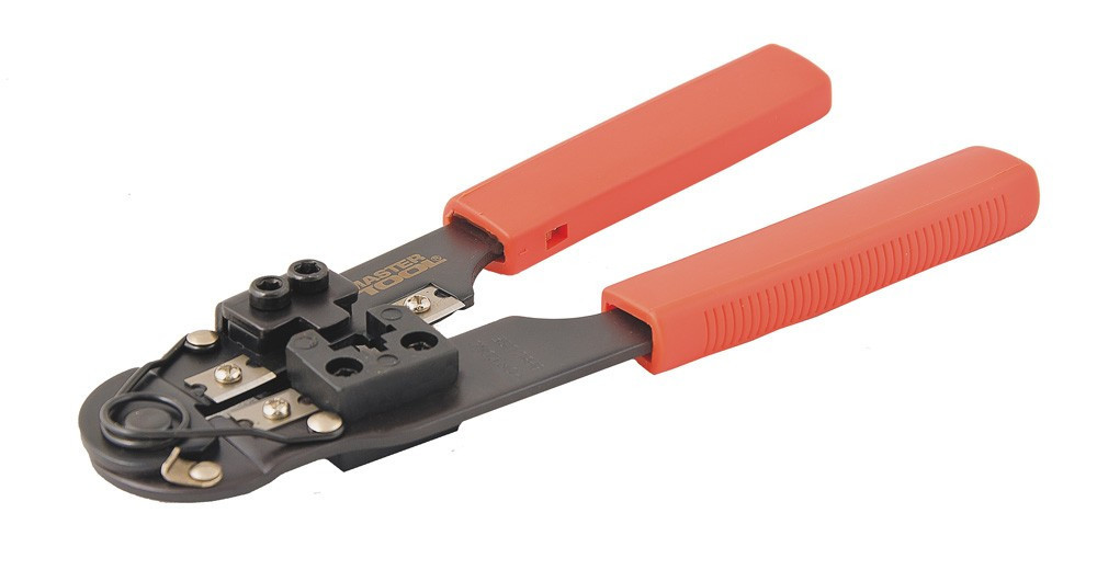 Клещи для обжима штекеров MASTERTOOL RJ45 витая пара 195 мм 75-2242 Харків - зображення 1
