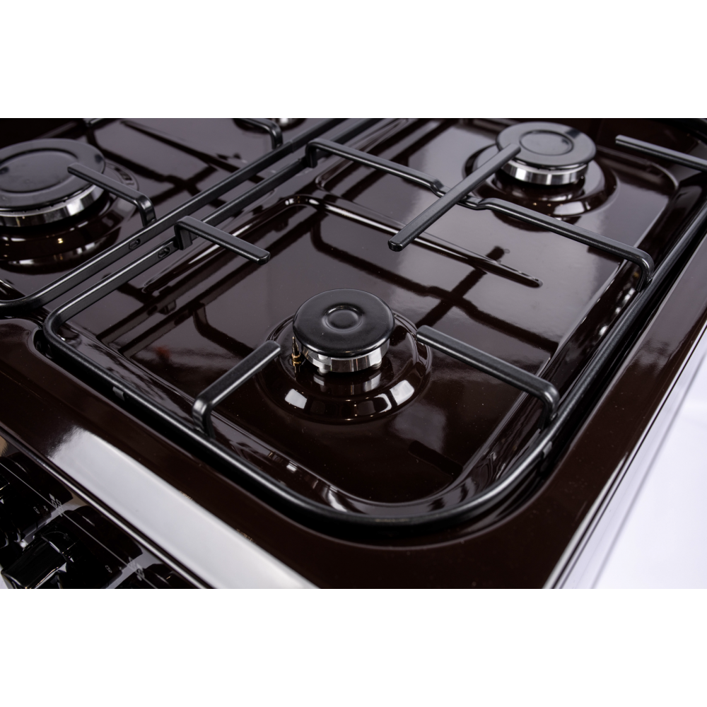 Кухонная плита газоэлектрическая GRUNHELM AG6612BR-0 Газ-контроль, 4 газовые конфорки SABAF (Италия) Київ - зображення 5