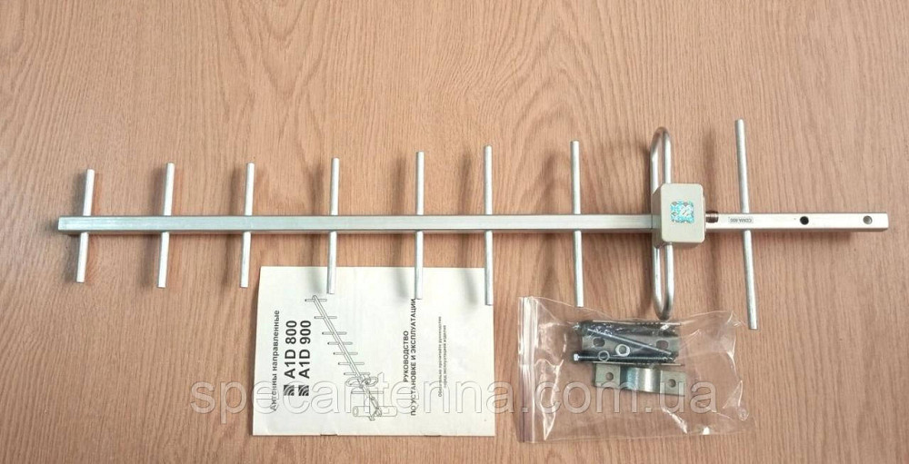 Антенна 824-894 МГц 9,5 дБ 25 Вт Yagi A1D 800-TNC Днепр - изображение 2