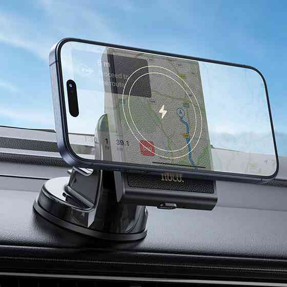 Автодержатель с БЗУ Hoco HW20 Precious (center console) Херсон