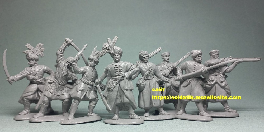 Набор солдатиков 8 фигурок Польские воины Украинские казаки Крымские татары, коллекционные солдатики Київ - зображення 4