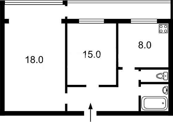 продажа 2-к квартира Киев, Голосеевский, 70000 $ Київ
