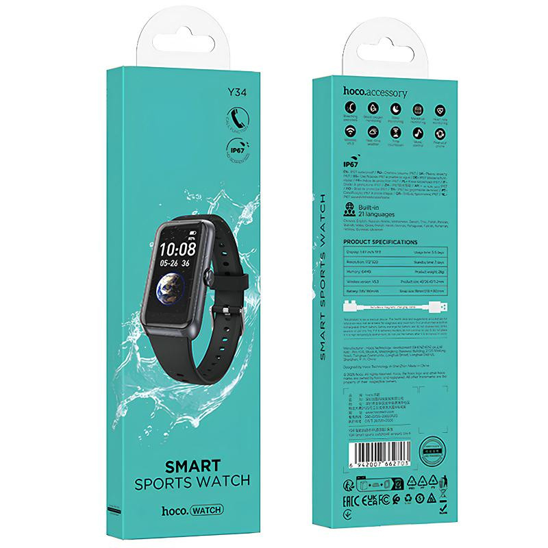 Уценка Смарт-часы Hoco Y34 Smart sports watch (call version) Херсон - зображення 4