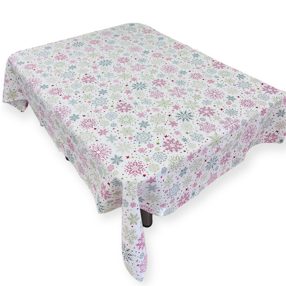 Скатерть с тефлоновим покрытием  1,4х2,4м Снежинки Одесса - изображение 8