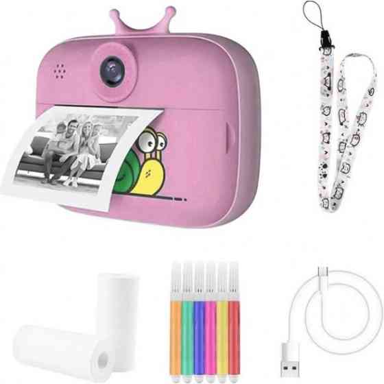 Дитяча фотокамера SnailSnap з моментальним друком Pink Харків