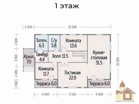 Дерев’яний будинок під ключ із оціліндрованого брусу Одеса