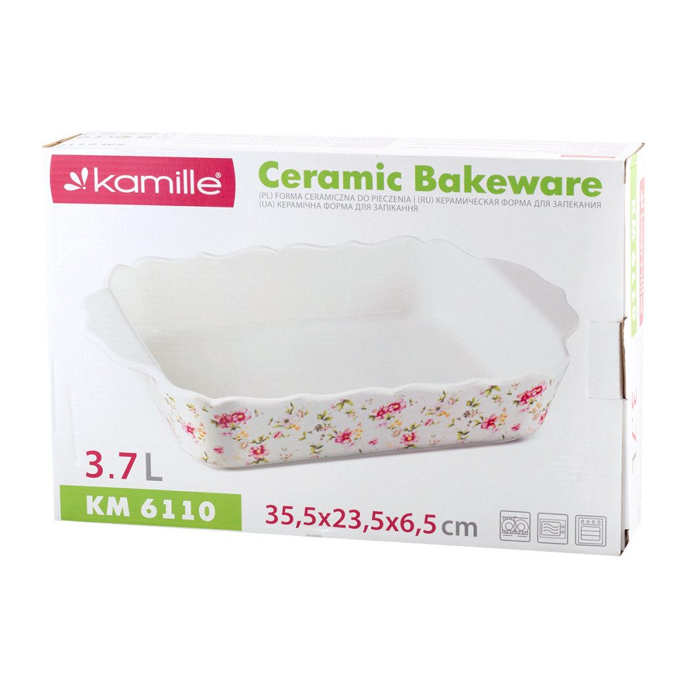 Керамическая форма для запекания Kamille Mirlinda KM 6110 Одеса - зображення 10