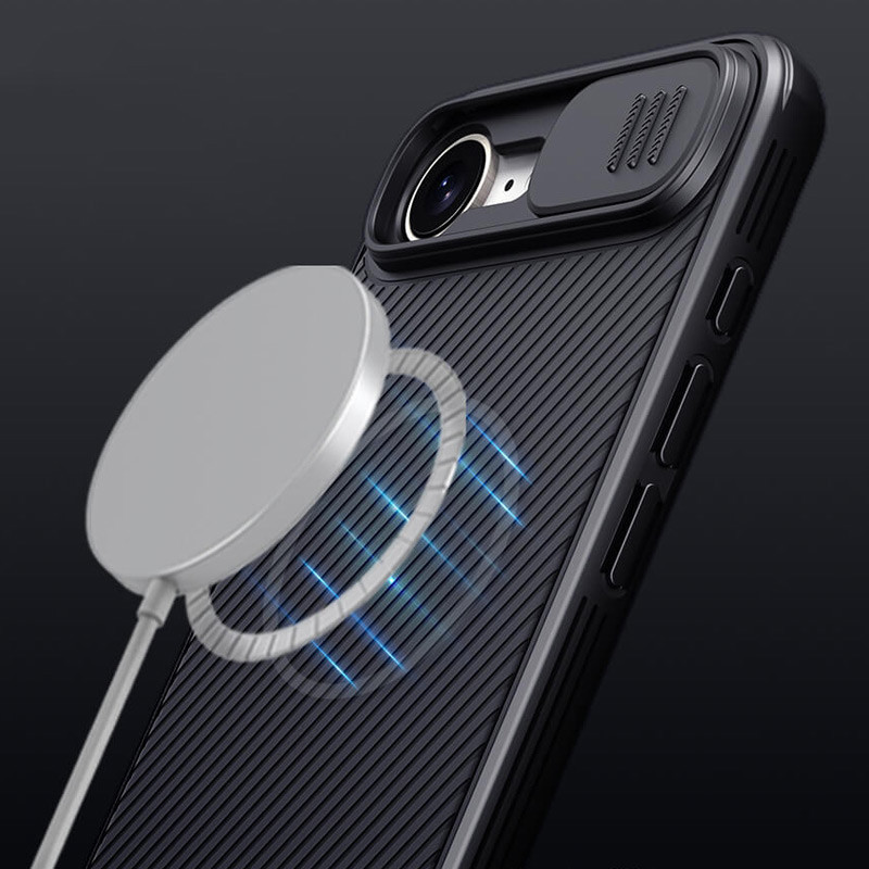 Карбоновая накладка Nillkin CamShield Pro Magnetic для Apple iPhone 16e (6.1") Херсон - зображення 7