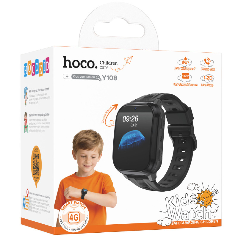 Уценка Детские cмарт-часы Hoco Y108 4G with call function Херсон - изображение 3