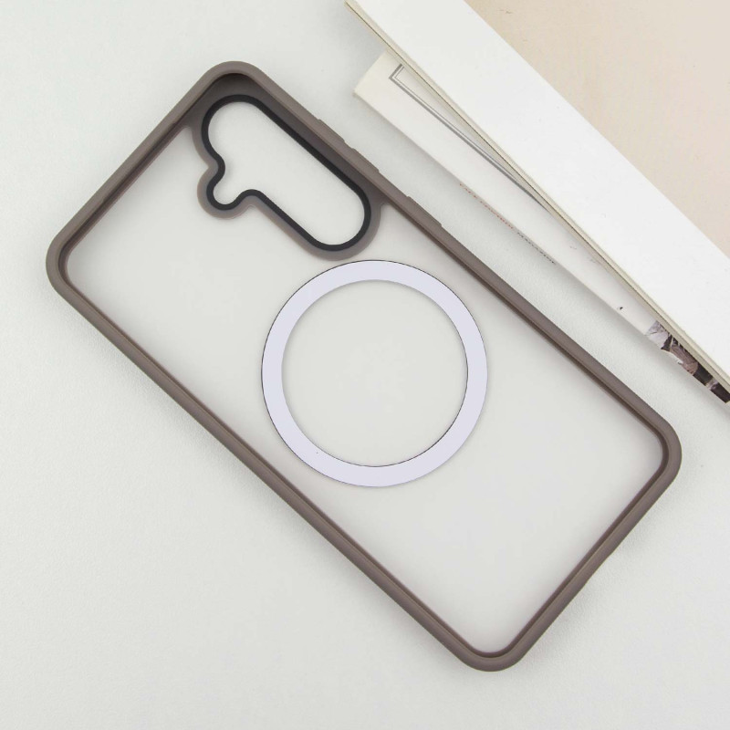 TPU+PC чехол Metal Buttons with MagSafe Colorful для Samsung Galaxy S24+ Херсон - зображення 4