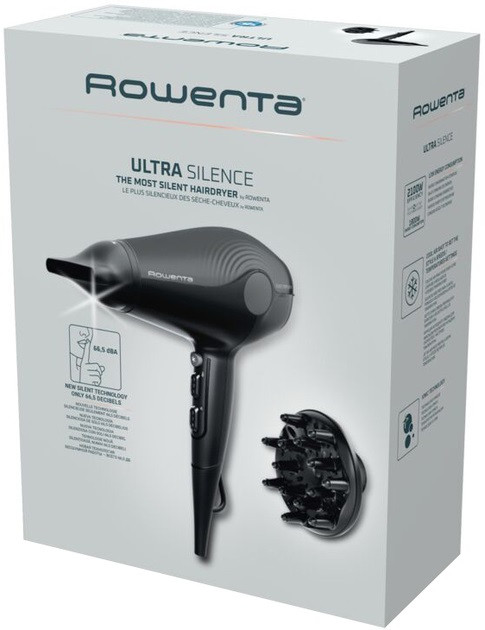 Фен Rowenta Ultra SilenСe СV6430F0 2100 Вт черный Київ - зображення 7