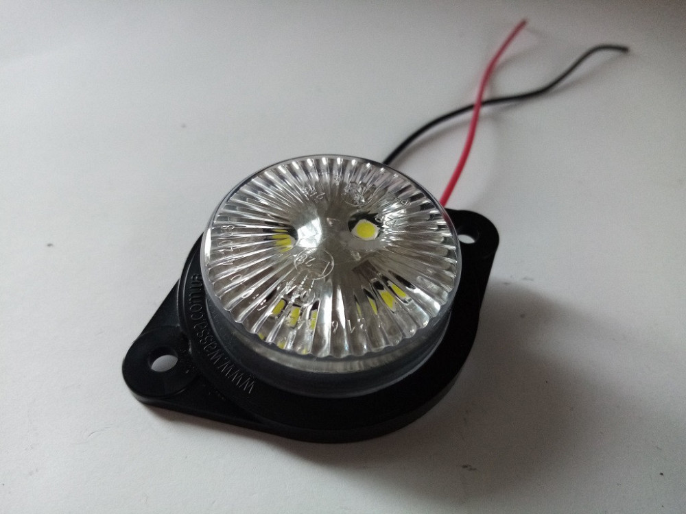 Передній габаритний ліхтар на причіп Led світлодіодний круглий Україна Баришівка - зображення 1