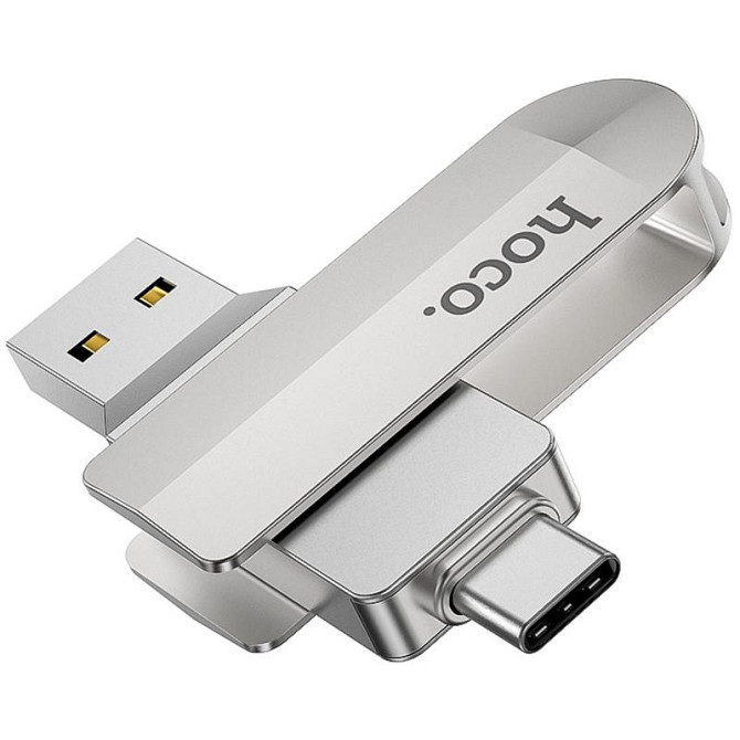 Флеш-накопитель Hoco UD10 Metal Flash 2in1 USB 3.0/Type-C - 128GB Херсон - зображення 1