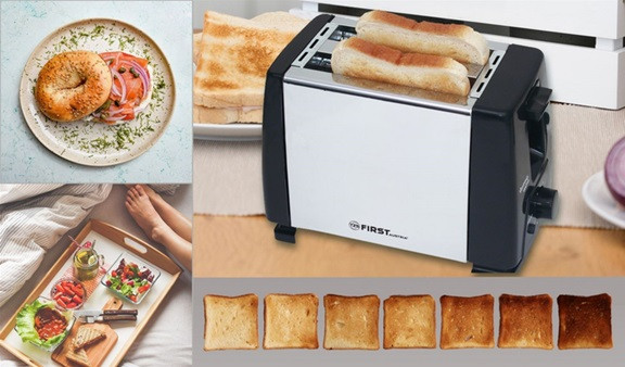 Тостер First FA-5366-1 750 Вт серебристый Київ - зображення 4