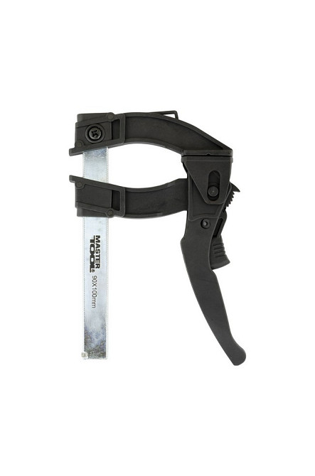 Струбцина столярная MASTERTOOL F-Type быстрозажимная 100х90 мм 600 Н 07-0011 Харьков - изображение 1