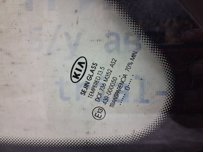 Стекло в кузов заднее правое Kia Ceed ED 1.6 DIESEL D4FB 2006 (б/у) Киев - изображение 2