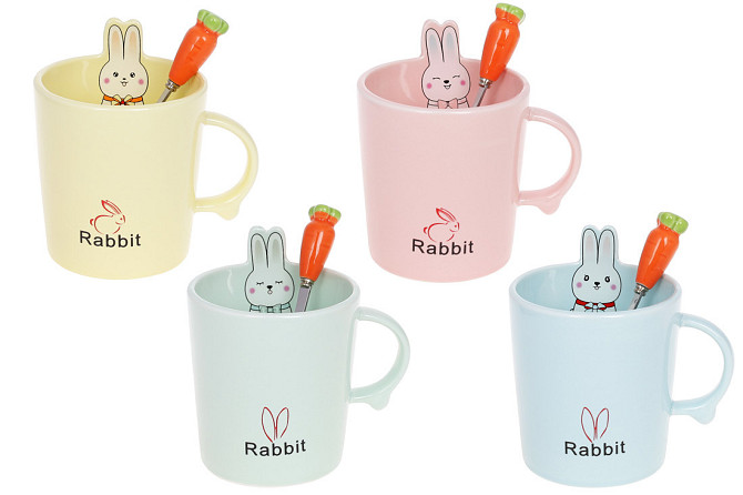 Кухоль з ложкою Bona Di Rabbit 927-222 380 мл Київ - зображення 1