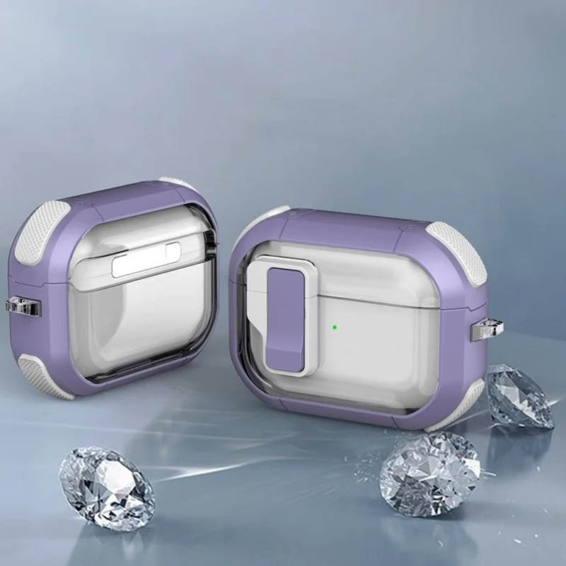 Футляр противоударный Locking Button для наушников Airpods Pro Херсон - изображение 4