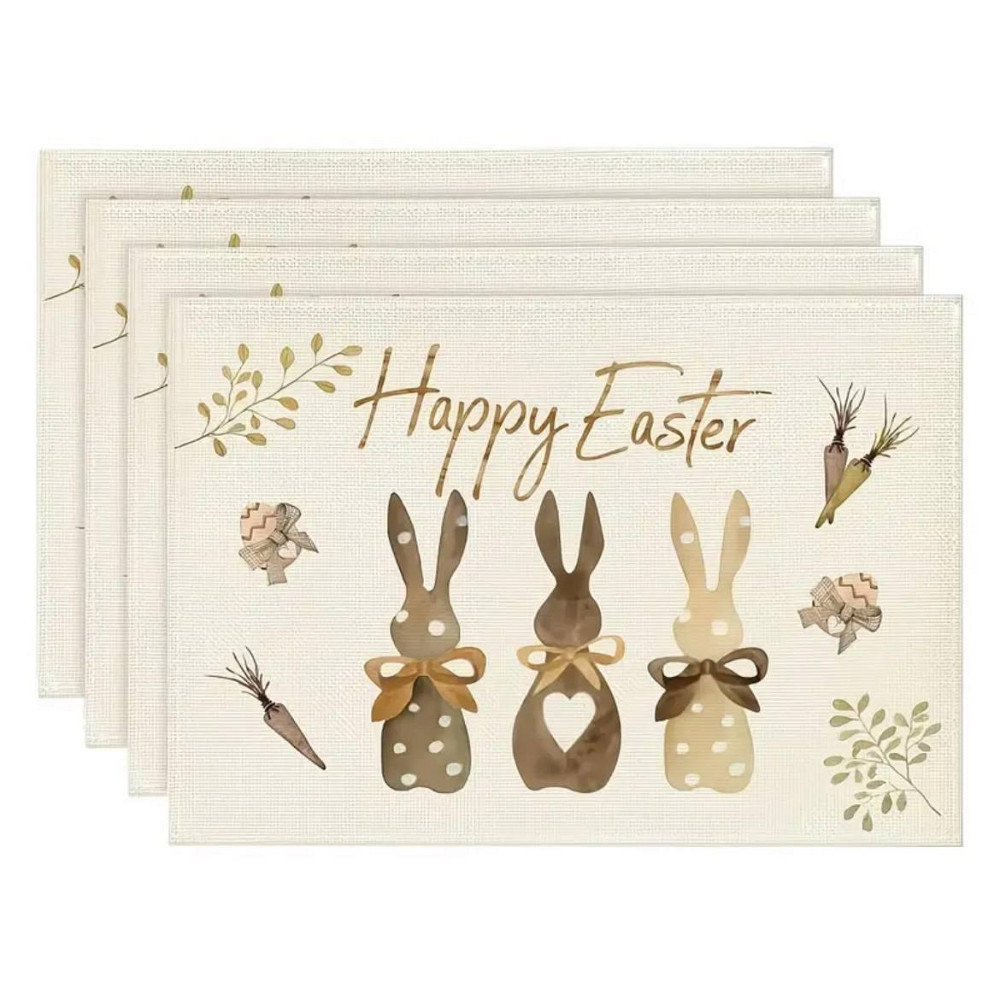 Салфетки Пасхальные 30х45см 4 штуки бежевые Одеса - зображення 1