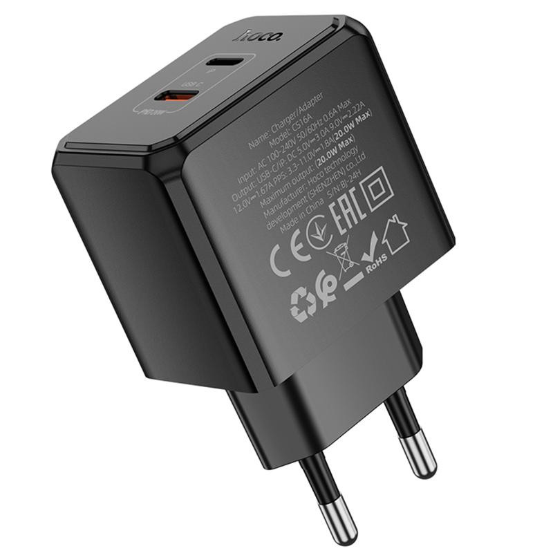 СЗУ Hoco CS16A Wish PD20W (1USB-C/1L) Херсон - зображення 7