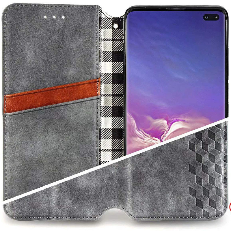Кожаный чехол-книжка GETMAN Cubic (PU) для Samsung Galaxy A12 / M12 Херсон - зображення 4