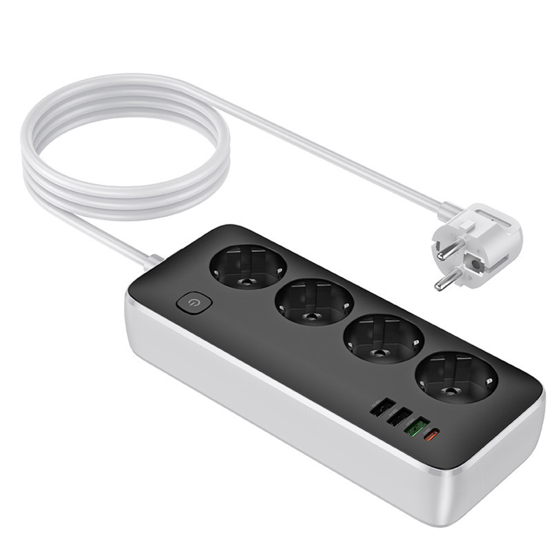 Удлинитель Hoco AC22 Sunlight (PD30W/1C/3A/4xSocket) (1.5m) Херсон - зображення 5