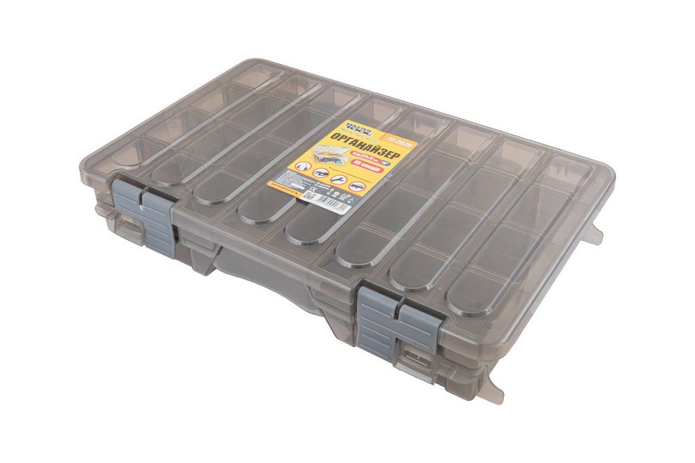 Органайзер двухсторонний MASTERTOOL 15" 375х225х72 мм 45 секций 79-2079 Харків - зображення 2