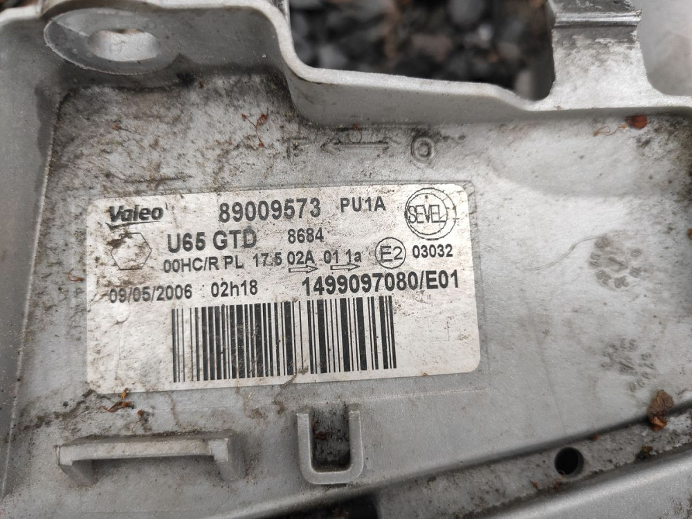 Фара левая Fiat Scudo 2004-2006 Ковель - изображение 3