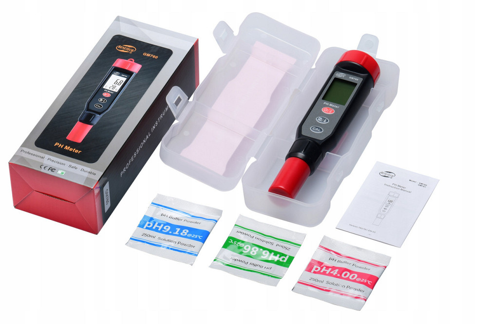Измеритель кислотности и температуры (pH-метр), 0-14 pH (+/-0,1%)  BENETECH GM760 Харьков - изображение 11