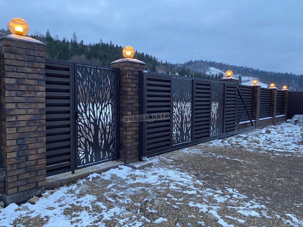 Відкатні ворота у Долині Наша Хата Хуст - зображення 11