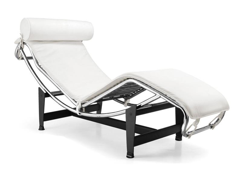 Шезлонг Лекор нержавіюча сталь, білий або чорний шкірозамінник Дніпро - зображення 7