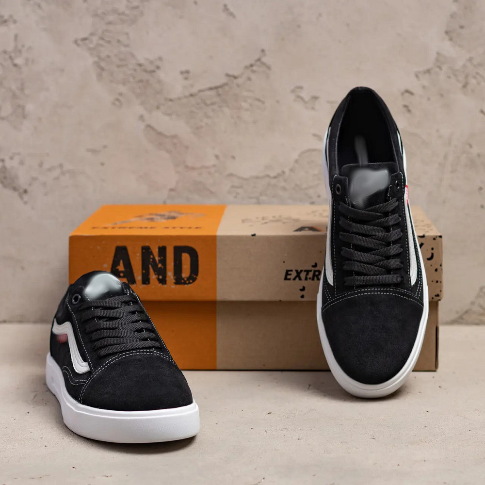 Мужские кожаные кеды  Black Київ - зображення 6