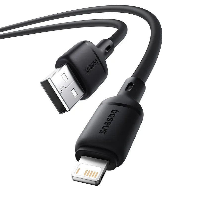 Дата кабель Baseus Silky Series OS Fast Charging USB to Lightning 2.4A (1m) (P1037770) Херсон - изображение 4