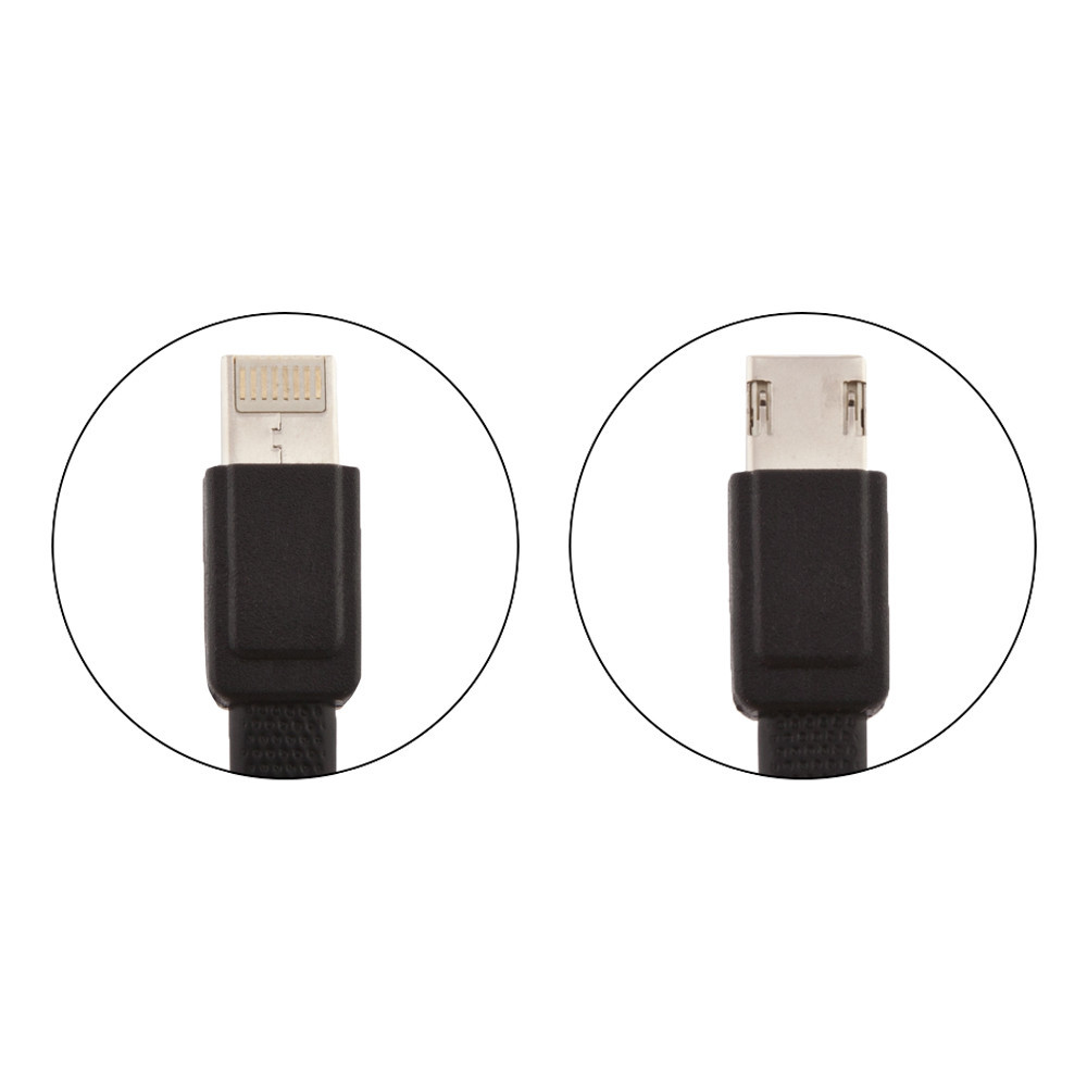 Кабель Lightning-microUSB 1 м WK WDC-009-Black Киев - изображение 1