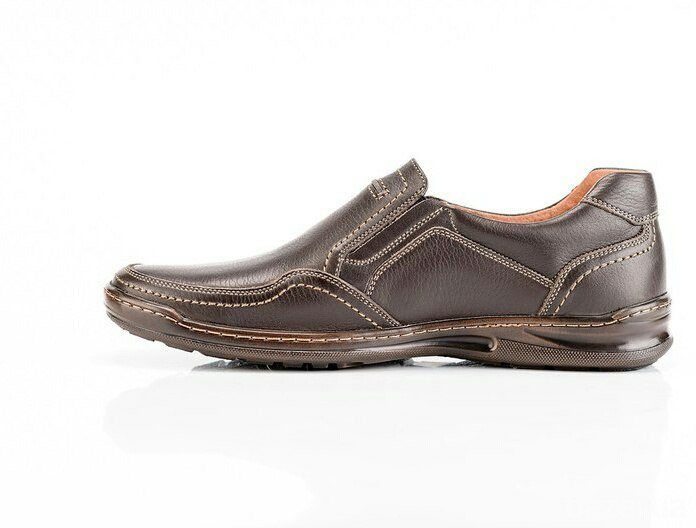 Мужские кожаные туфли Comfort Walk brown Київ - зображення 5