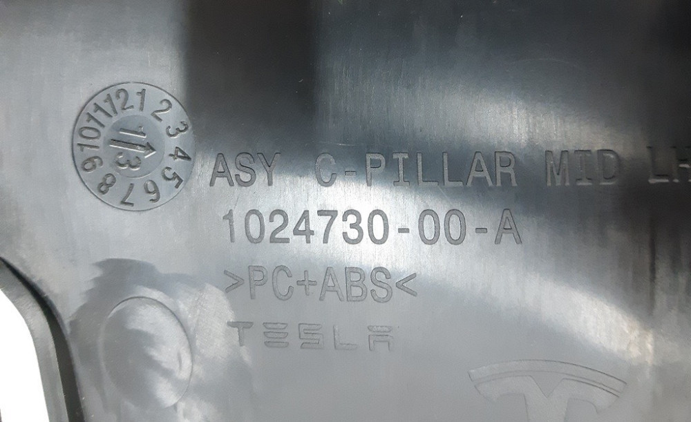 2Накладка ремня безопасности стойки С левой Tesla model S, model S REST 1024730-00-B Київ - зображення 8