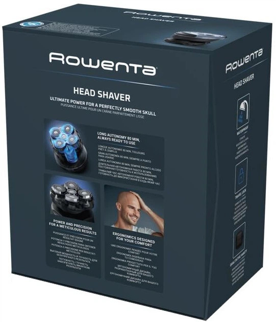 Электробритва Rowenta Gentle Bald TN3110E0 черная Київ - зображення 4