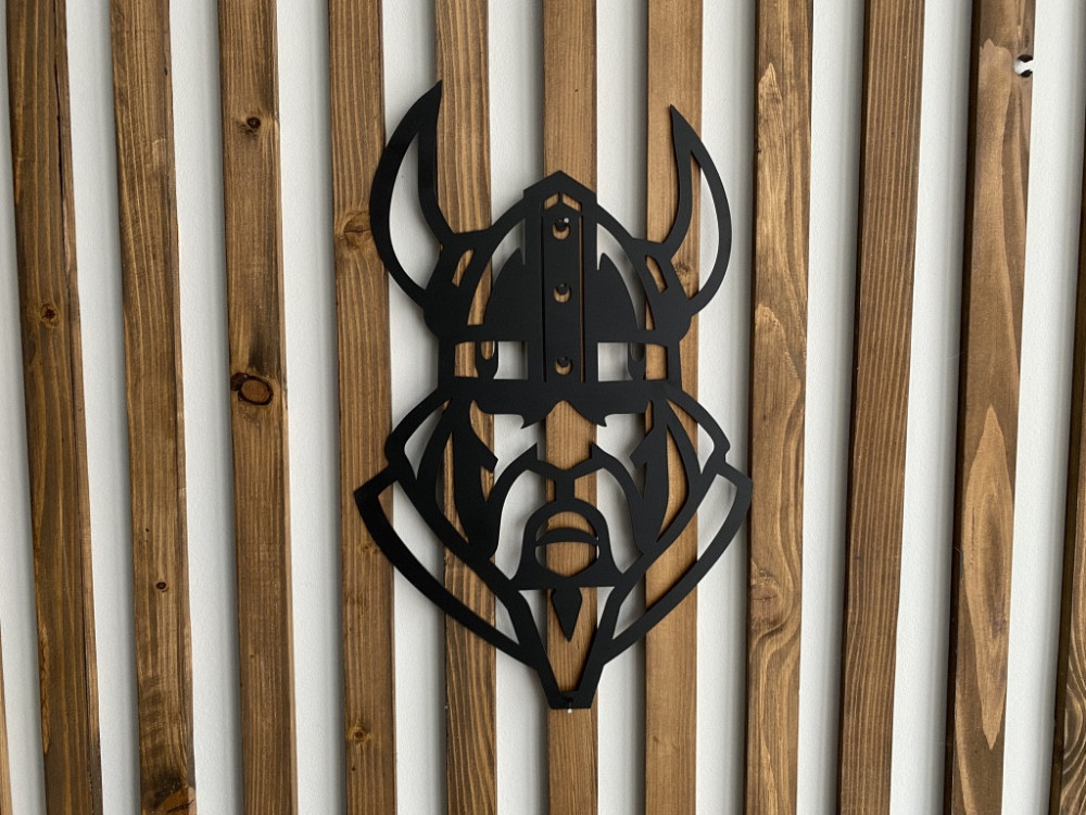 Настенный декор панно картина лофт из металла Викинг Киев - изображение 4