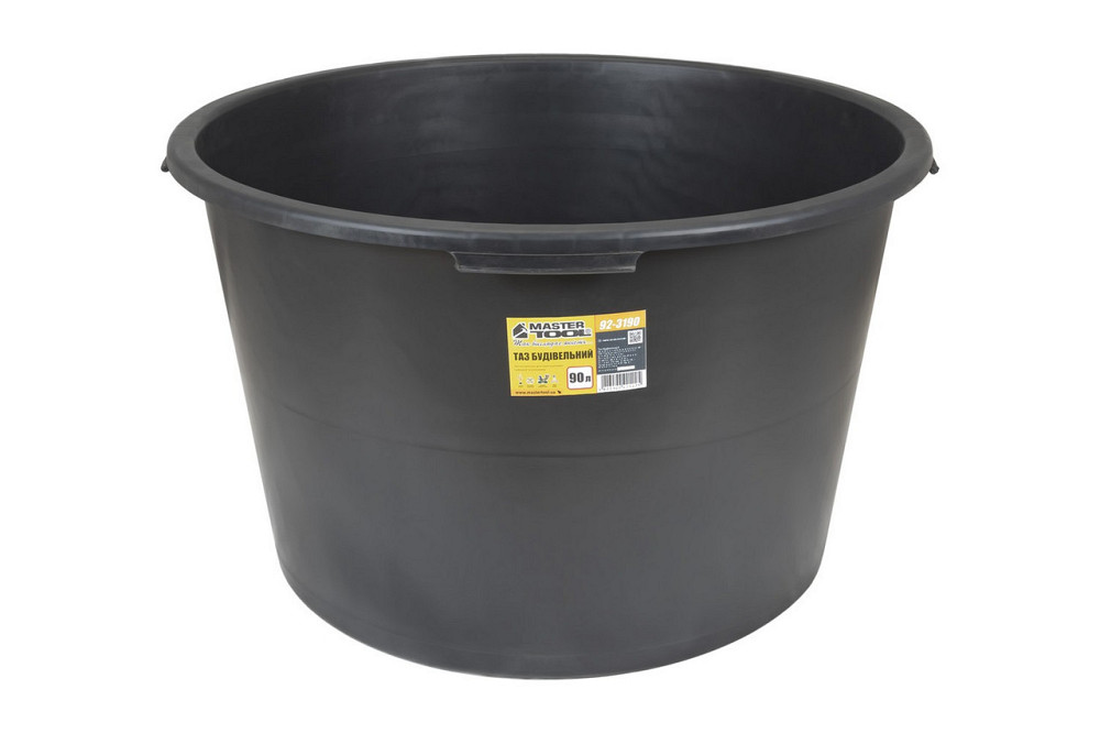 Таз пластиковый строительный MASTERTOOL 90 л круглый 92-3190 Харьков - изображение 1