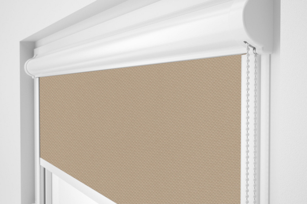 Рулонна штора Rolets Роял 2-814-775 77.5x170 см закритого типу Латте Київ - зображення 1
