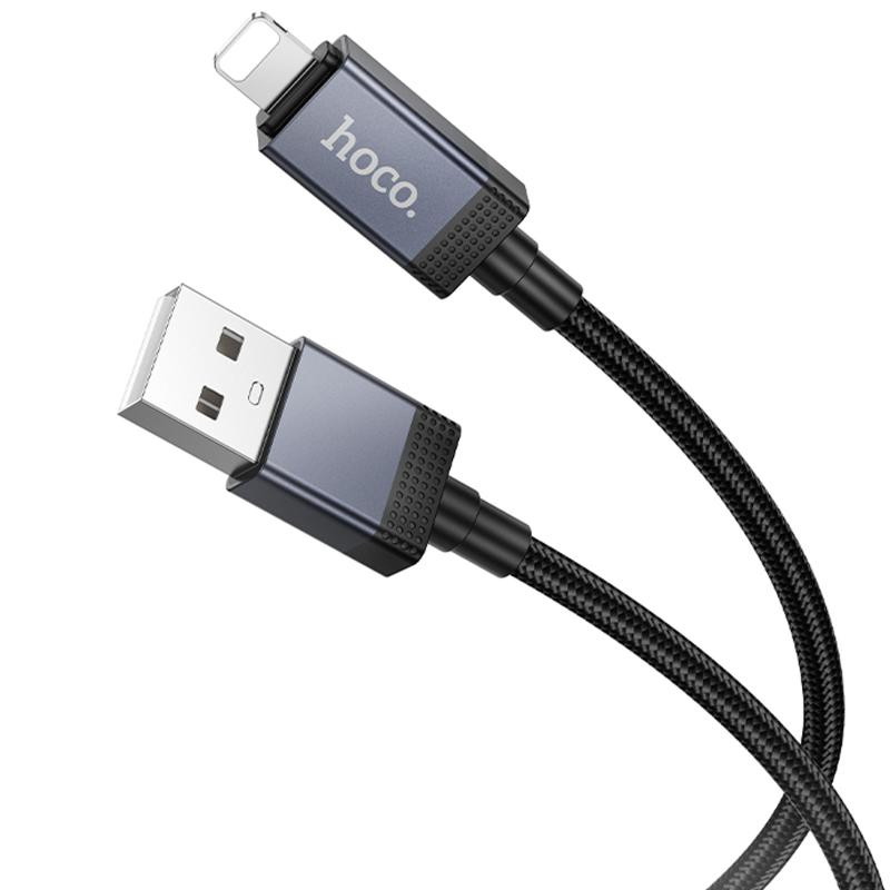 Дата кабель Hoco X118 Generous with display USB to Lightning 2.4A (1m) Херсон - изображение 2